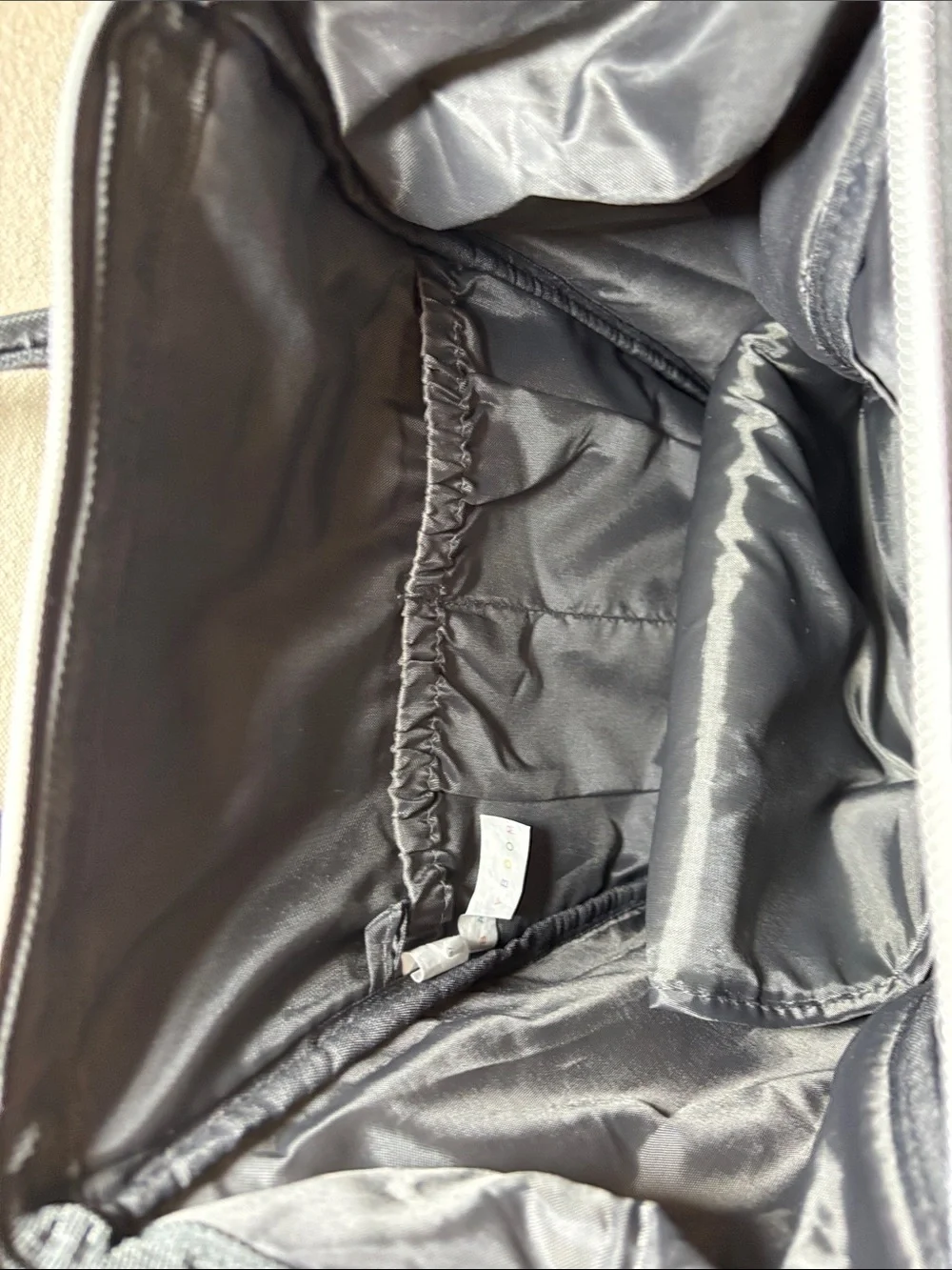 Gray and Black Baby Diaper Backpack Tote